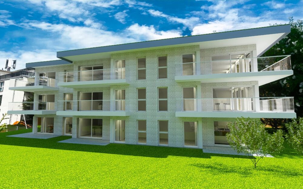 Neubau Mehrfamilienhaus in Bülach - Aussenansicht West