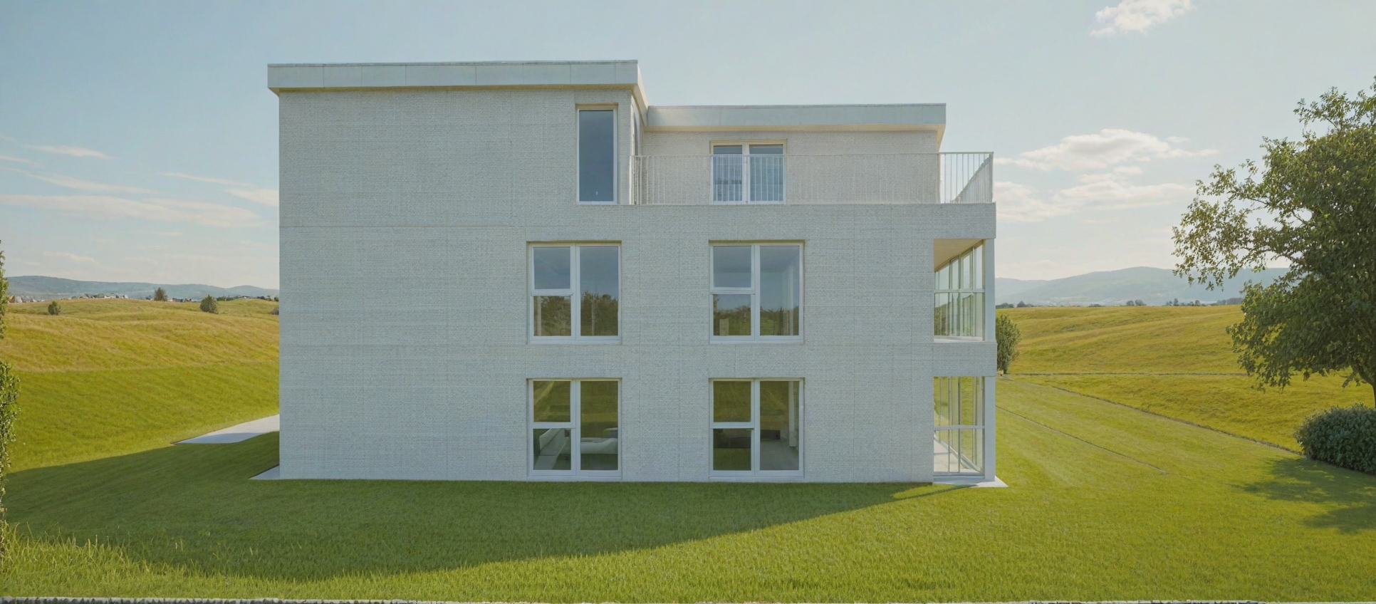 Neubau Vierfamilienhaus im Bezirk Horgen - Aussenansicht West