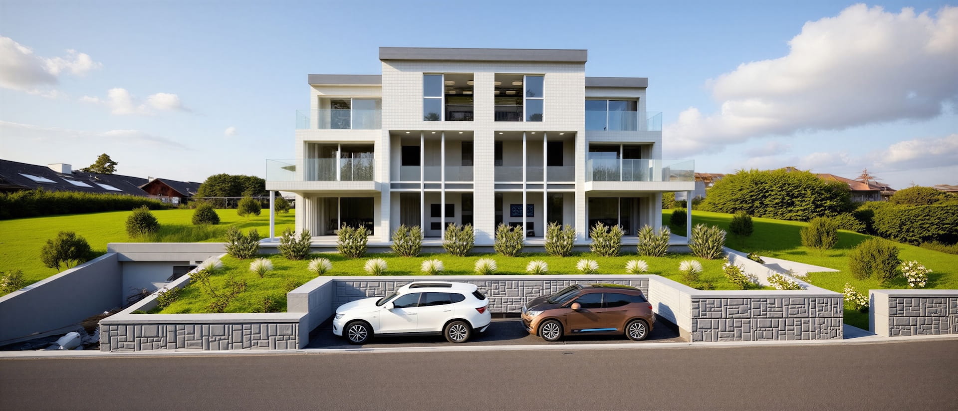 Projektstudie Neubau Zweifamilienhaus im Bezirk Horgen - Ost
